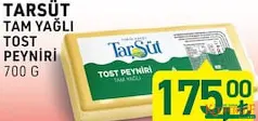 TARSÜT TAM YAĞLI TOST PEYNİRİ 700 G TARSÜT TAM YAĞLI TOST PEYNİRİ 700 G
